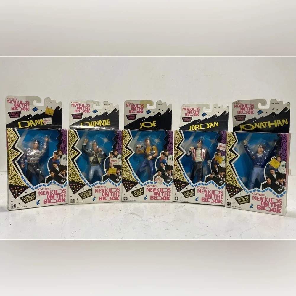 ⭐ 1990 NEW KIDS ON THE BLOCK — COMPLETE SET OF 5 — SEALED! ⭐